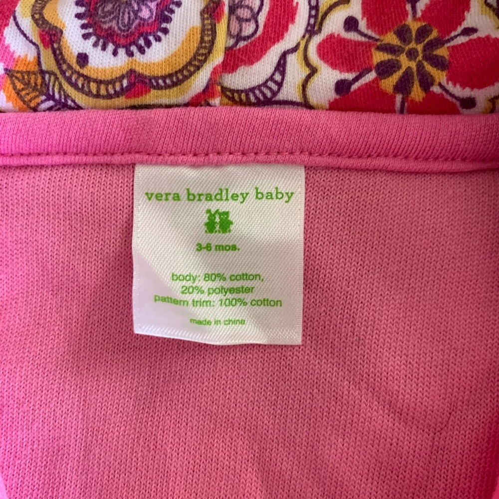Vera Bradley infant zip up